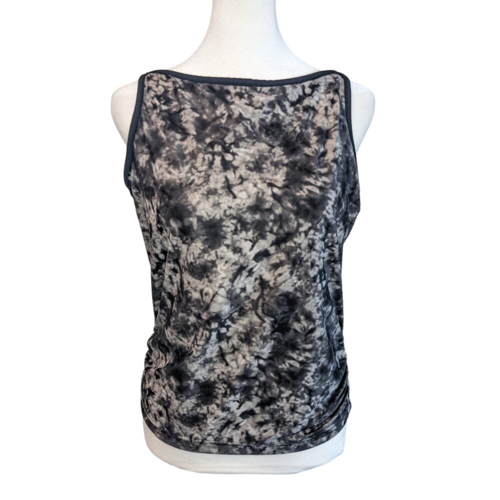 Columbia Titanium Ruched Tie-Dye Shelf Bra Athletic Top Medium
